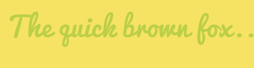 Image with Font Color BCCF47 and Background Color F6E364